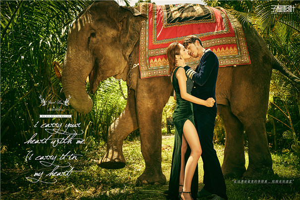 夏日風情:外景婚紗樣片修圖作品