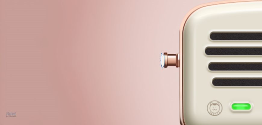 復古收音機:PS繪制立體風格的收音機