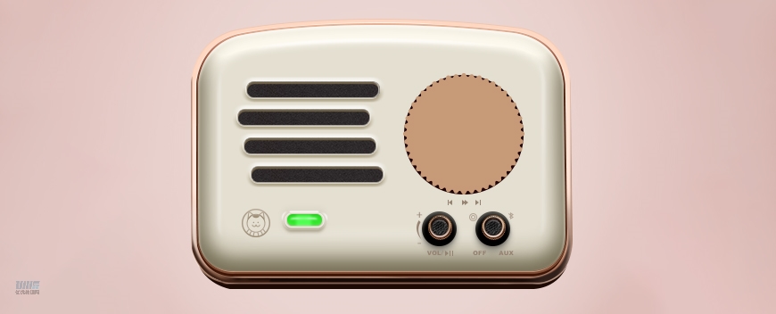 復(fù)古收音機(jī):PS繪制立體風(fēng)格的收音機(jī)