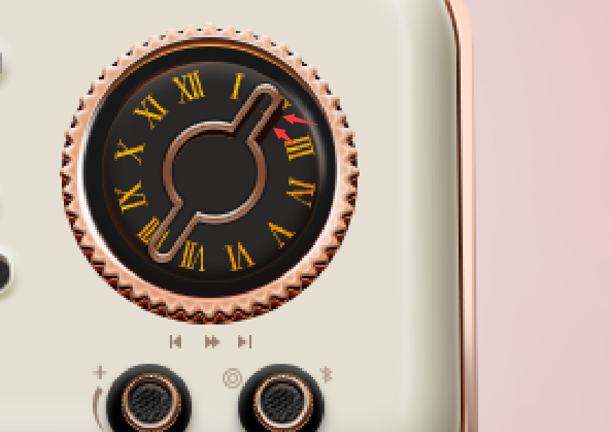 復古收音機:PS繪制立體風格的收音機