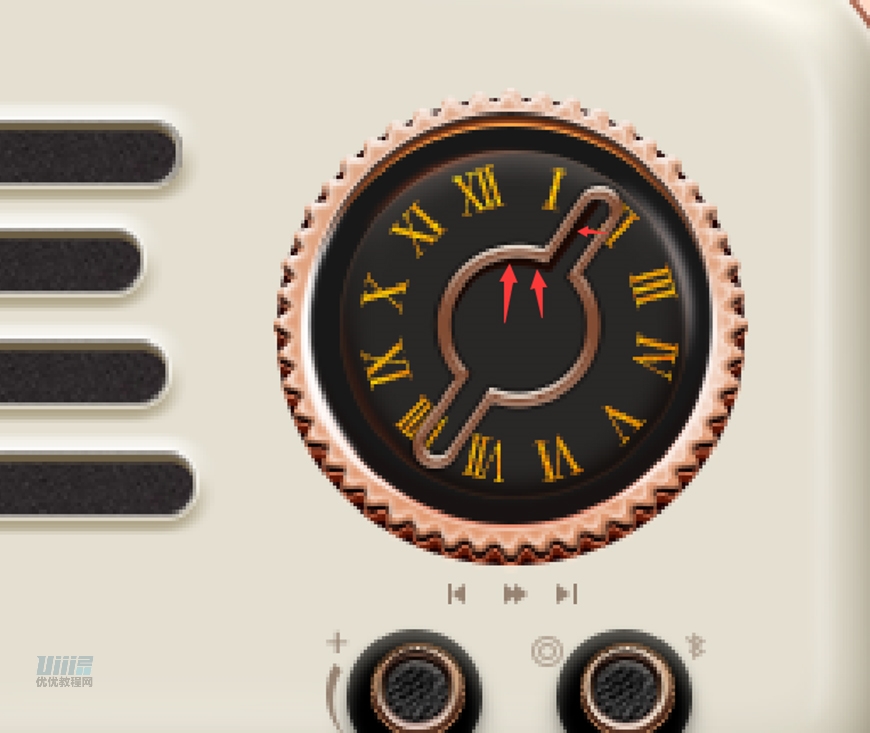 復(fù)古收音機:PS繪制立體風(fēng)格的收音機