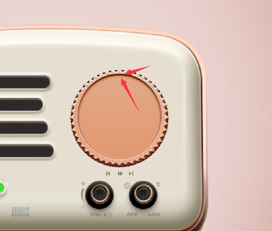 復(fù)古收音機(jī):PS繪制立體風(fēng)格的收音機(jī)