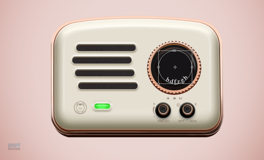 復(fù)古收音機:PS繪制立體風(fēng)格的收音機