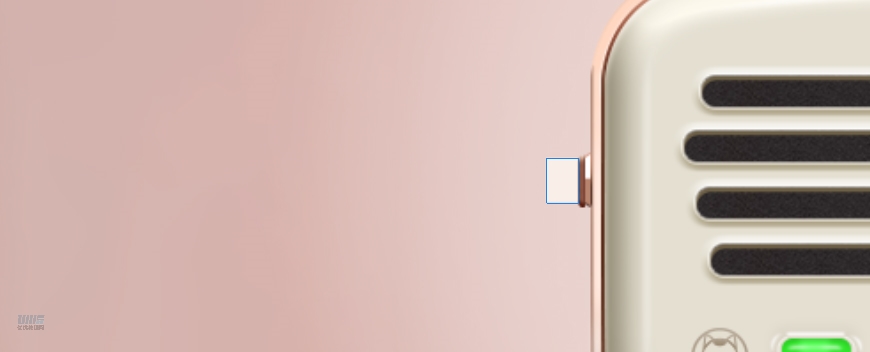 復古收音機:PS繪制立體風格的收音機