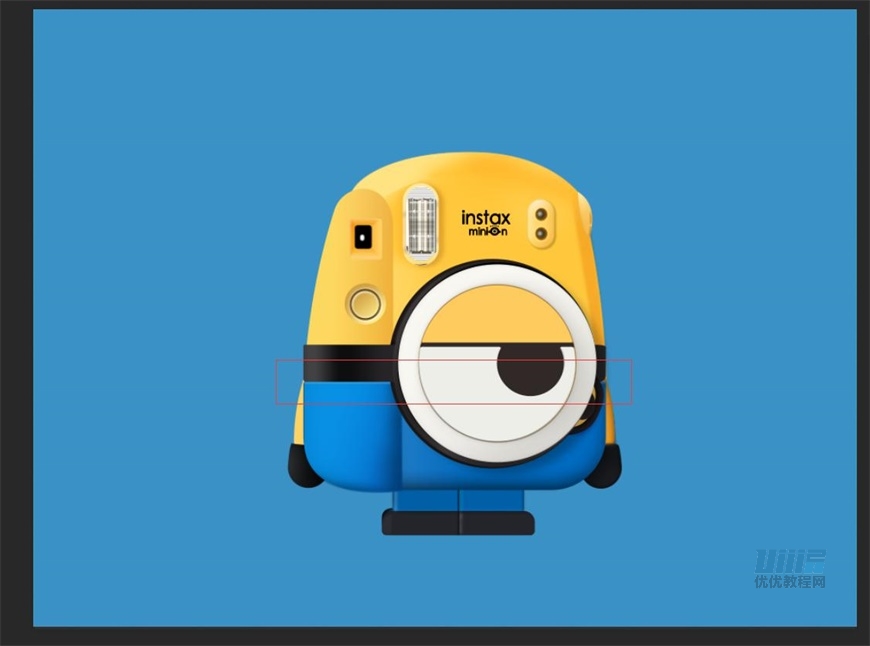 小黃人圖標:PS繪制小黃人擬物圖標