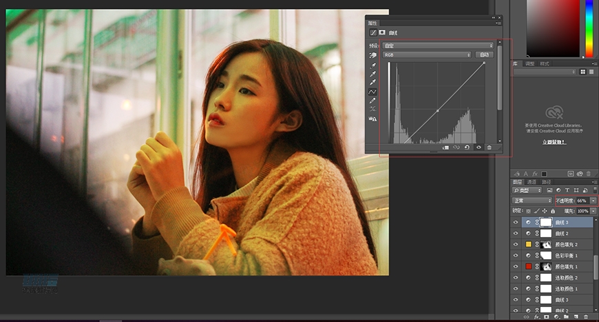 復古效果:PS調出人像復古電影藝術效果