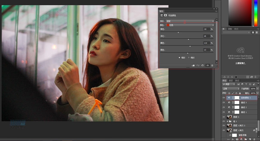 復古效果:PS調出人像復古電影藝術效果