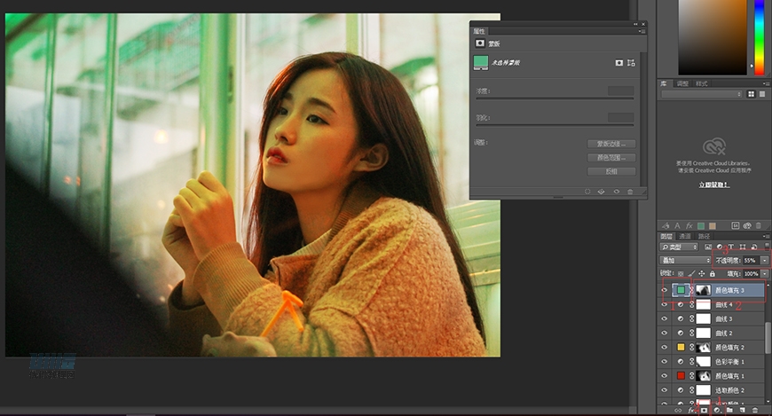 復古效果:PS調出人像復古電影藝術效果