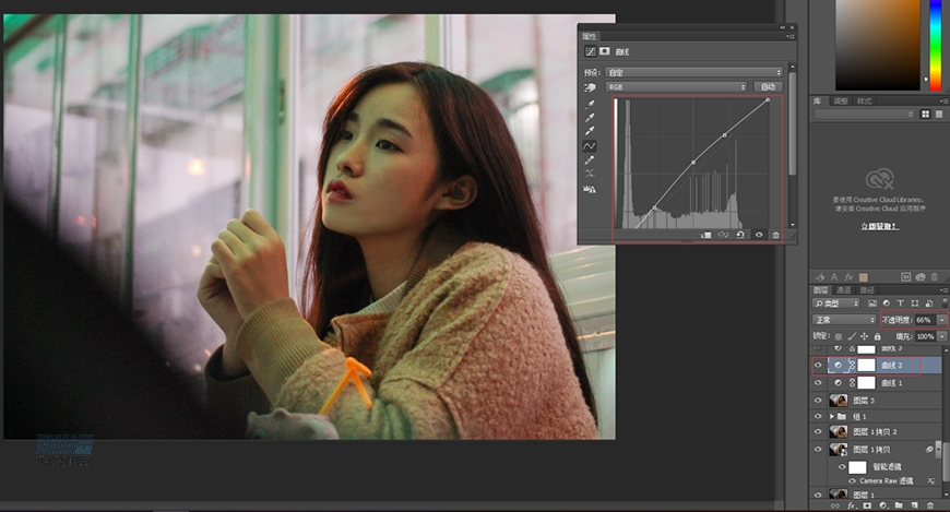 復古效果:PS調出人像復古電影藝術效果