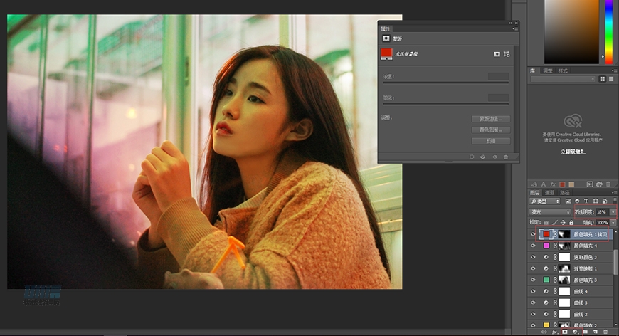 復(fù)古效果:PS調(diào)出人像復(fù)古電影藝術(shù)效果