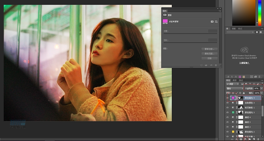 復(fù)古效果:PS調(diào)出人像復(fù)古電影藝術(shù)效果