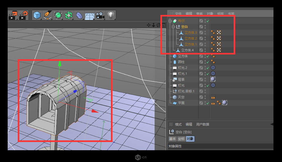 C4D��ģ�̳̣������3DС�]��