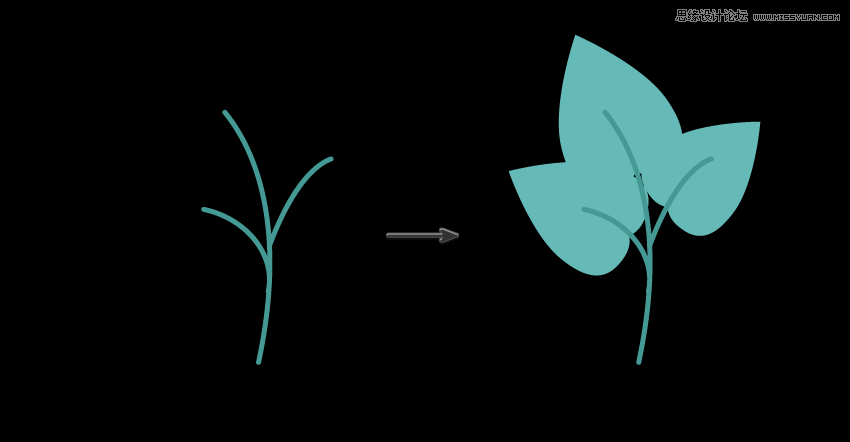 時尚船錨:AI繪制鮮花裝飾的船錨圖標