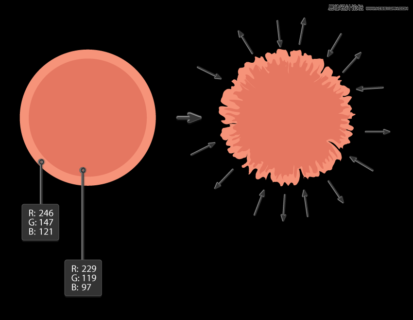 時尚船錨:AI繪制鮮花裝飾的船錨圖標