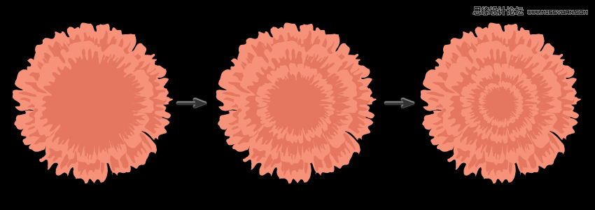 時尚船錨:AI繪制鮮花裝飾的船錨圖標