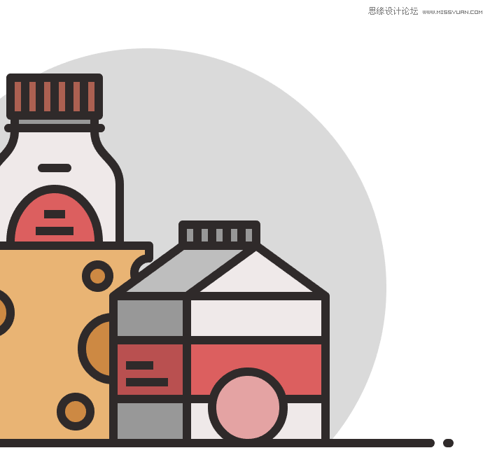 食物圖標(biāo):AI繪制簡(jiǎn)約風(fēng)格的食品圖標(biāo)