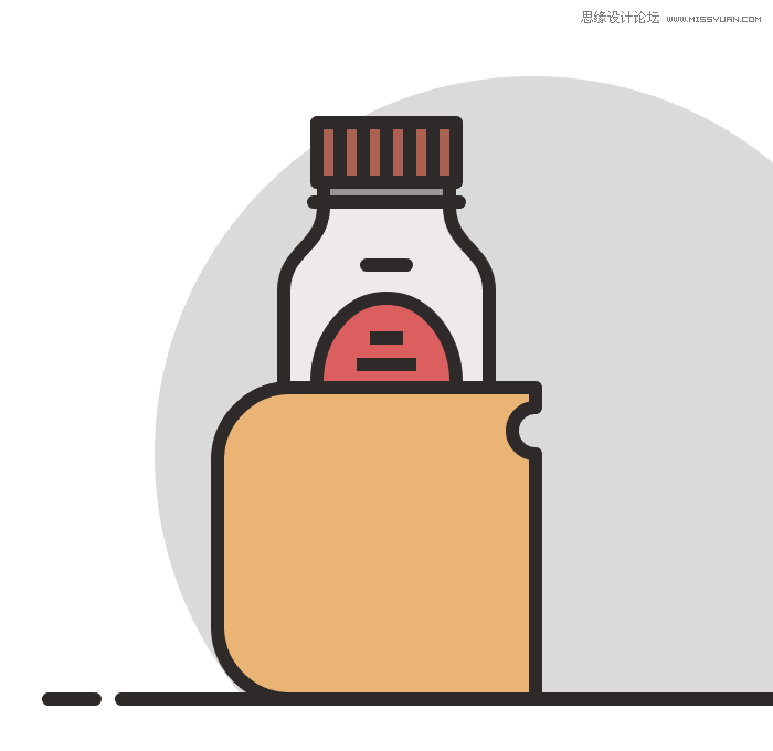 食物圖標:AI繪制簡約風格的食品圖標