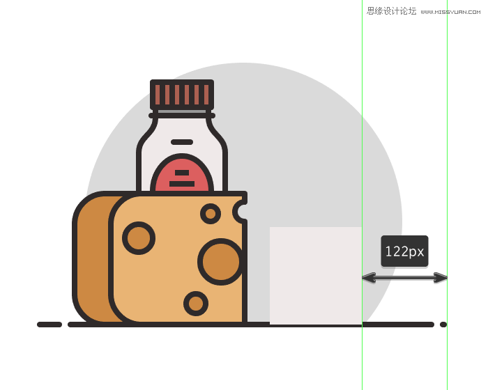 食物圖標:AI繪制簡約風格的食品圖標
