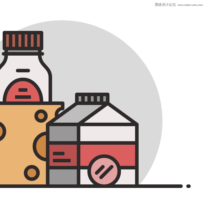 食物圖標(biāo):AI繪制簡(jiǎn)約風(fēng)格的食品圖標(biāo)