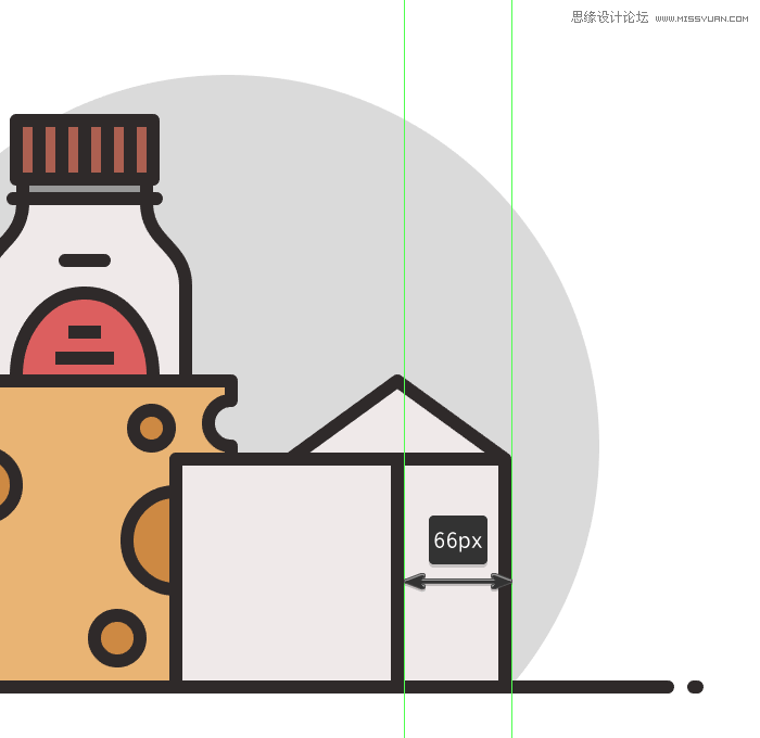 食物圖標:AI繪制簡約風格的食品圖標