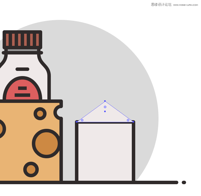 食物圖標:AI繪制簡約風格的食品圖標