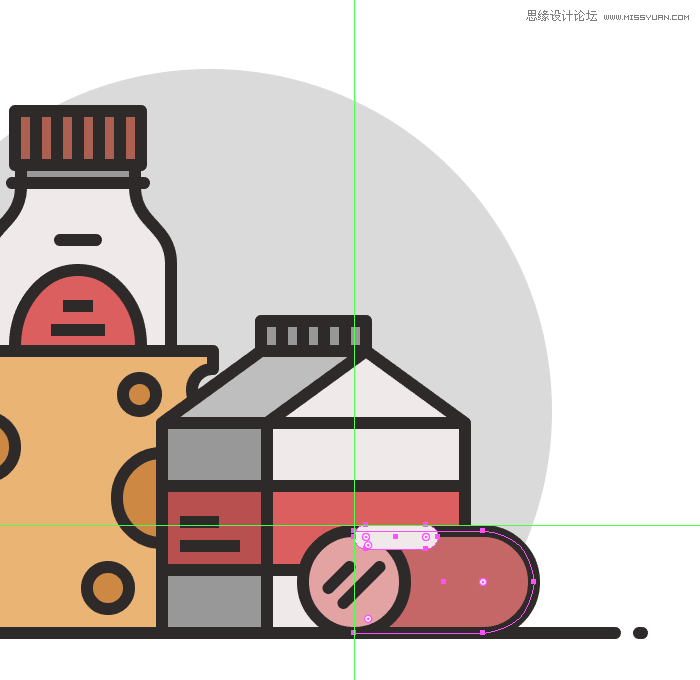 食物圖標:AI繪制簡約風格的食品圖標