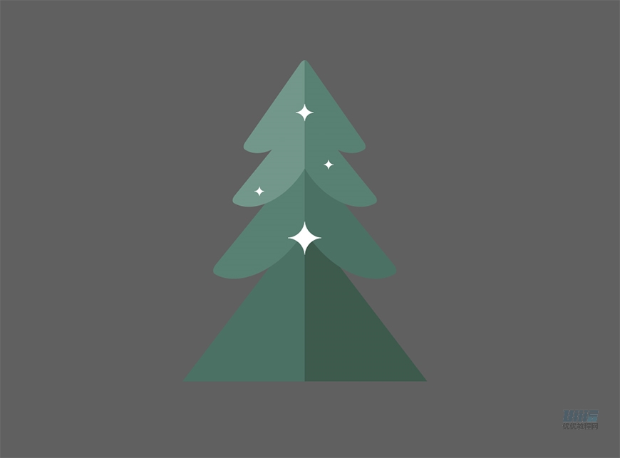 圣誕插畫:AI繪制簡約風格圣誕節插畫