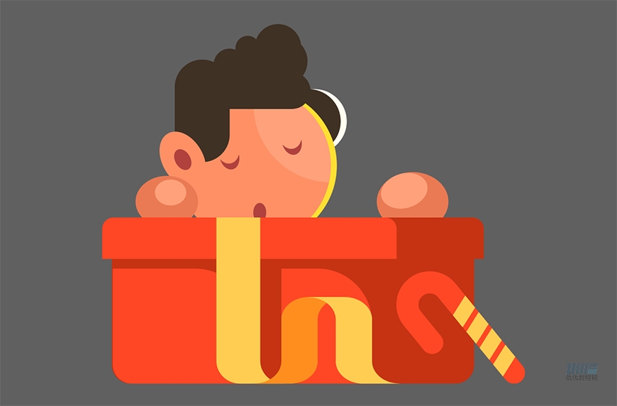 圣誕插畫:AI繪制簡約風格圣誕節插畫