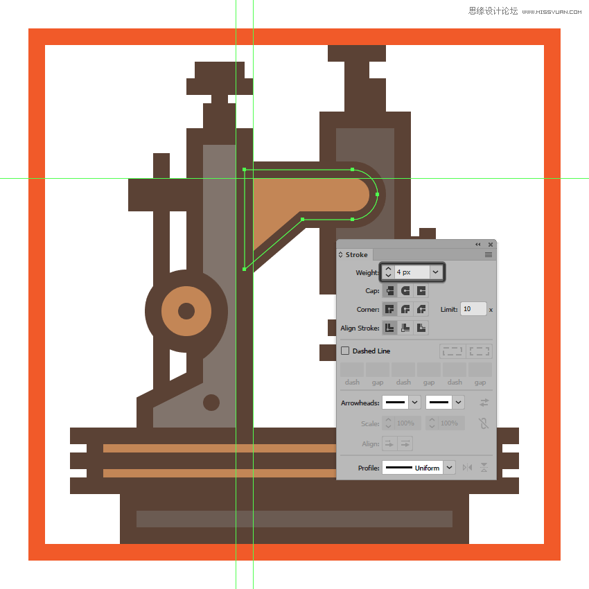 復(fù)古圖標(biāo):AI設(shè)計科學(xué)主題圖標(biāo)教程