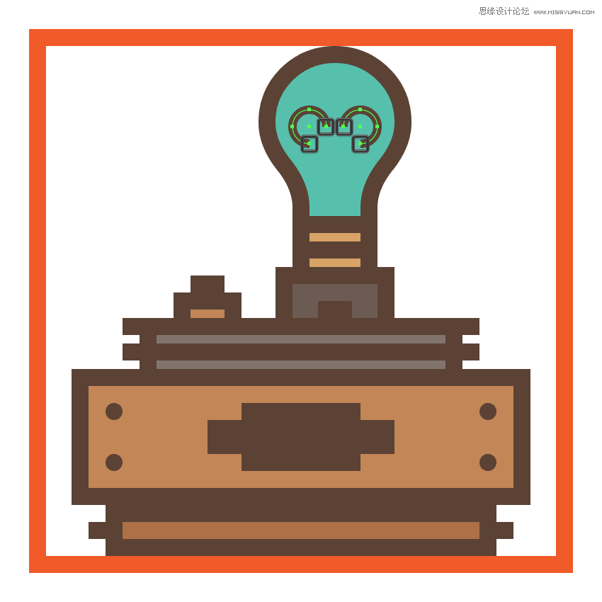 復(fù)古圖標(biāo):AI設(shè)計(jì)科學(xué)主題圖標(biāo)教程