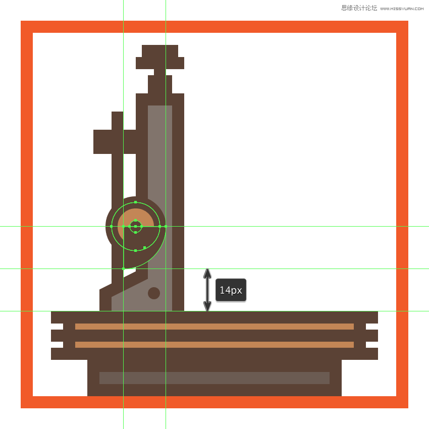 復(fù)古圖標:AI設(shè)計科學(xué)主題圖標教程