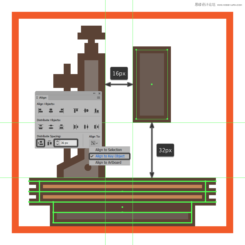 復(fù)古圖標:AI設(shè)計科學(xué)主題圖標教程