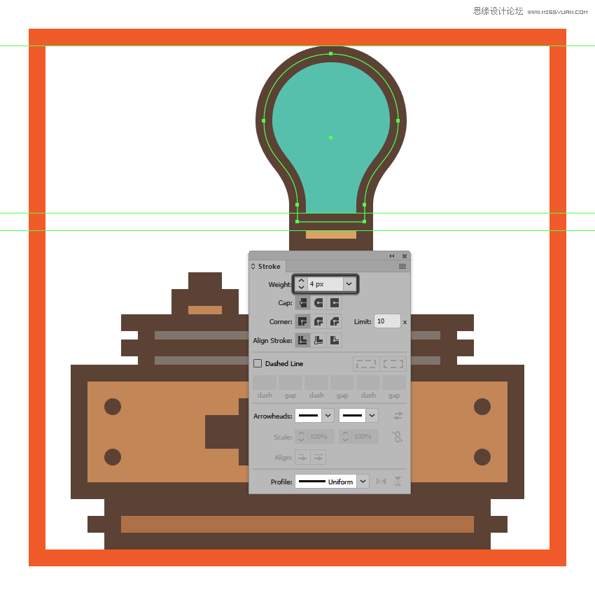復(fù)古圖標(biāo):AI設(shè)計(jì)科學(xué)主題圖標(biāo)教程