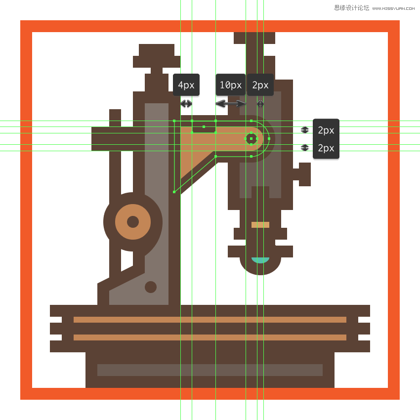 復(fù)古圖標(biāo):AI設(shè)計科學(xué)主題圖標(biāo)教程
