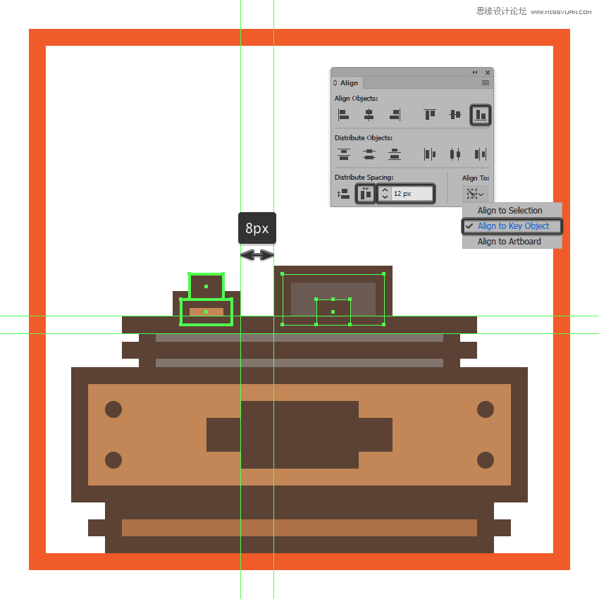 復(fù)古圖標(biāo):AI設(shè)計(jì)科學(xué)主題圖標(biāo)教程