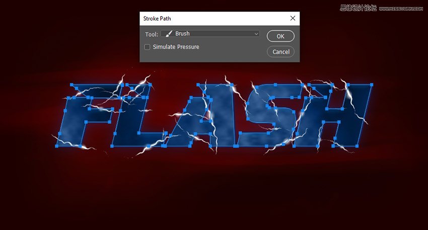 閃電文字:用PS制作閃電特效藝術字
