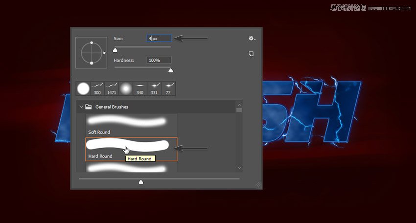 閃電文字:用PS制作閃電特效藝術字
