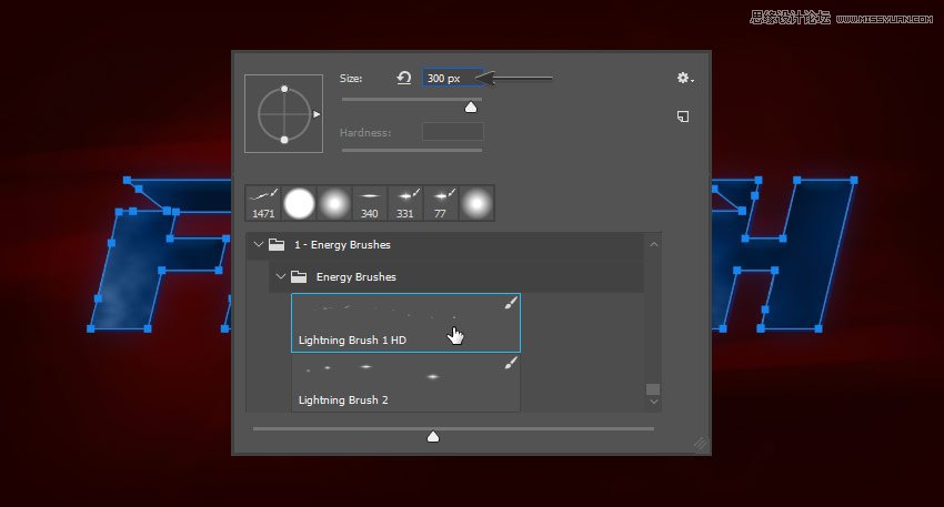 閃電文字:用PS制作閃電特效藝術字