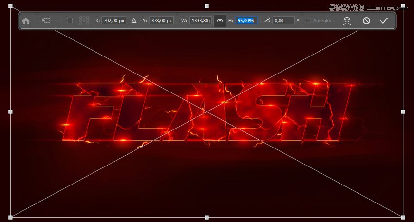 閃電文字:用PS制作閃電特效藝術(shù)字