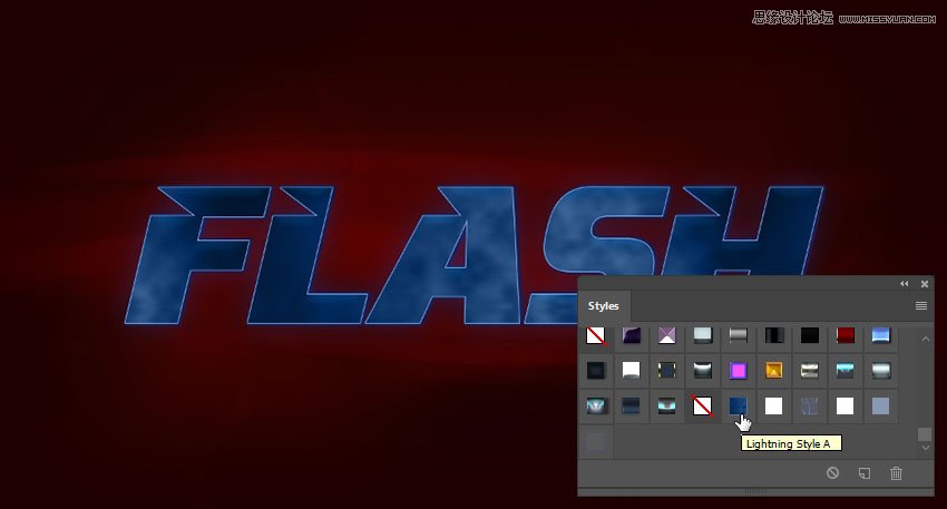 閃電文字:用PS制作閃電特效藝術字