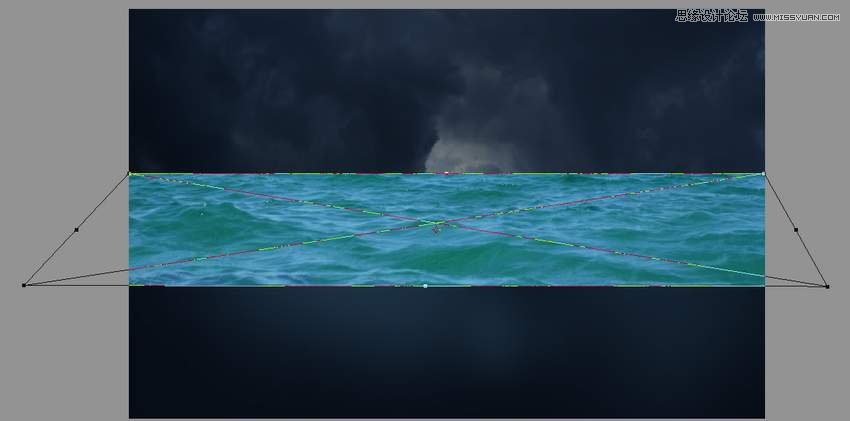 創意合成:用PS合成吞月的魚怪作品