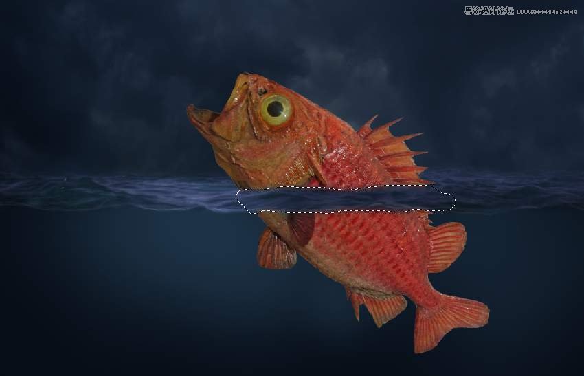 創(chuàng)意合成:用PS合成吞月的魚怪作品