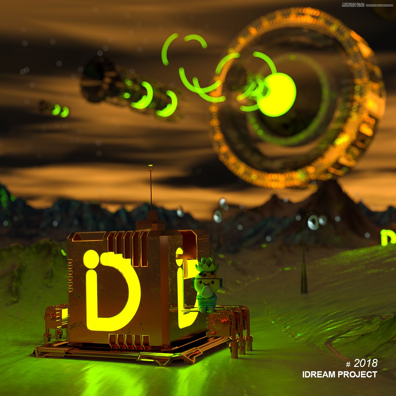 C4D教程:高級渲染技巧之卡通場景