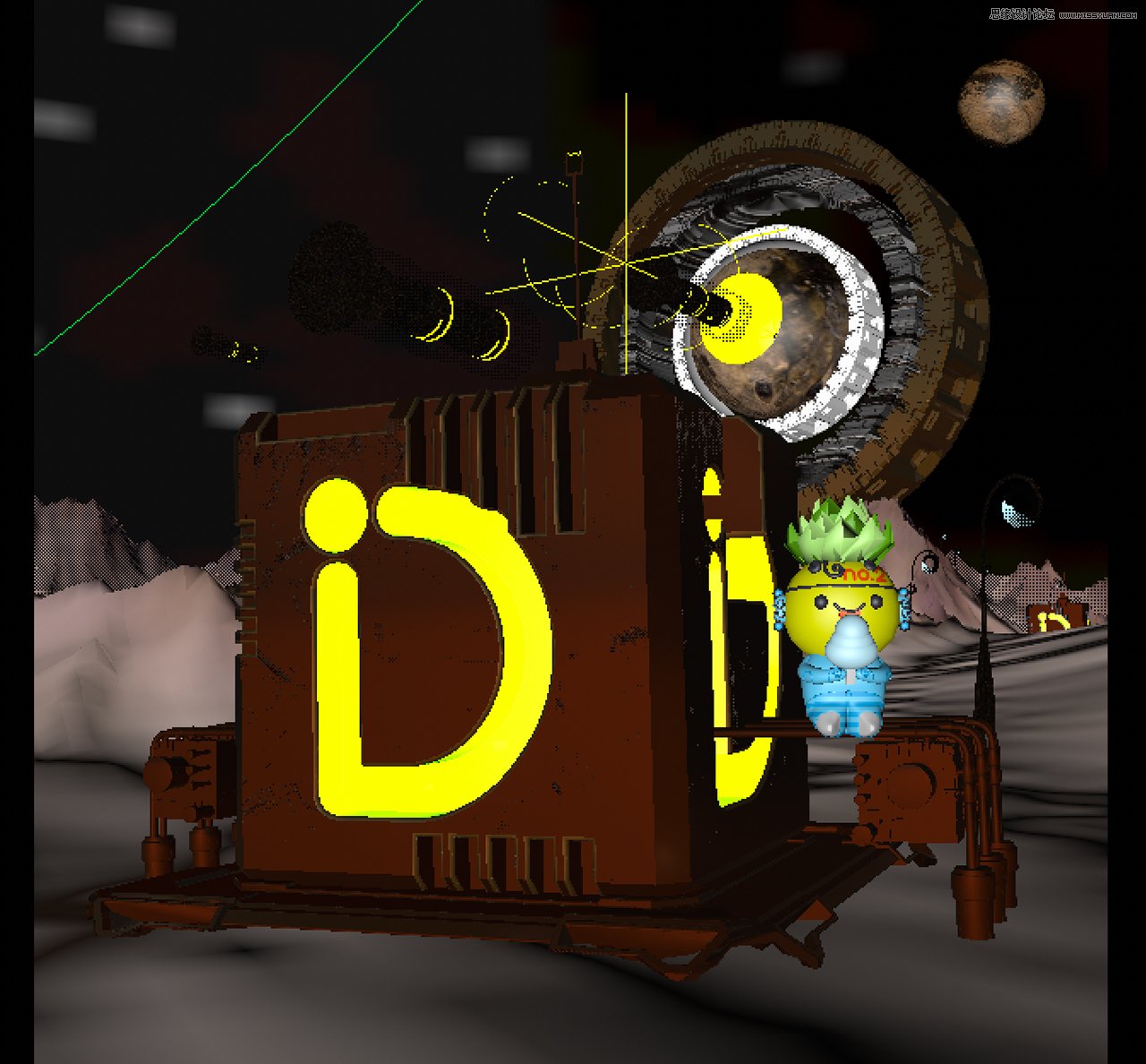 C4D�̳̣��߼���Ⱦ����֮��ͨ����