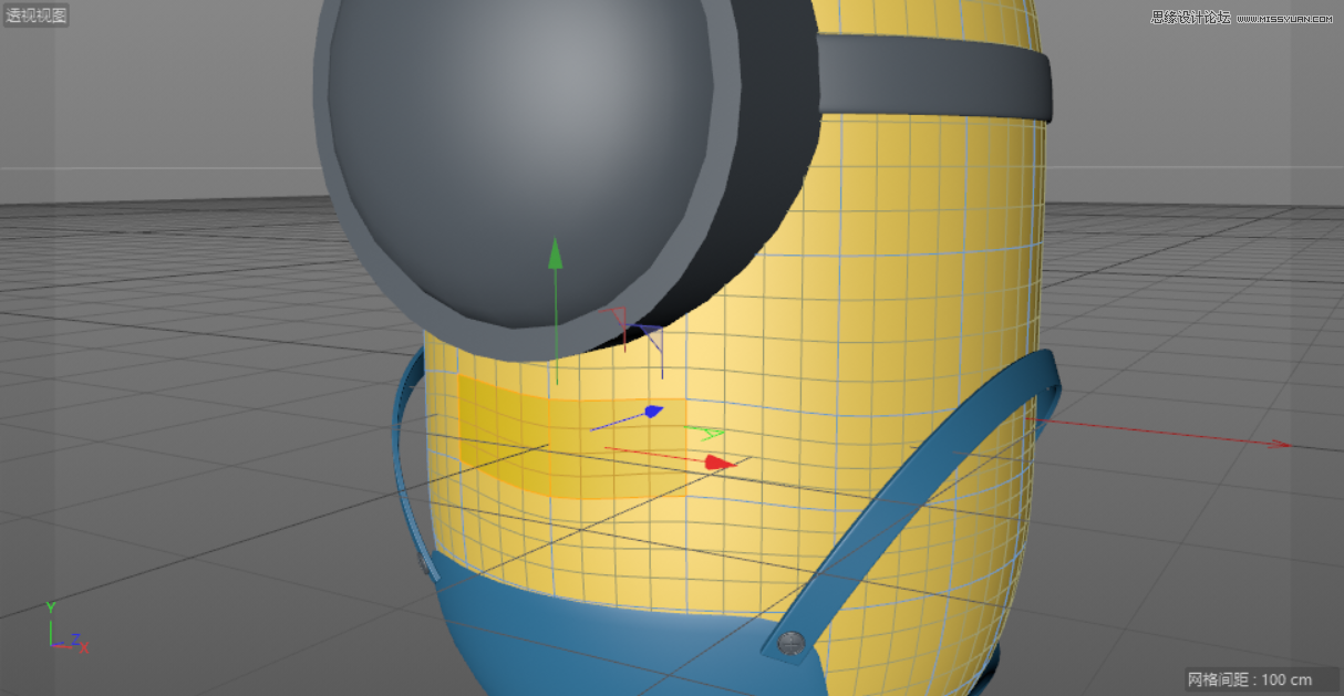 C4D制作呆萌的小黃人建模教程