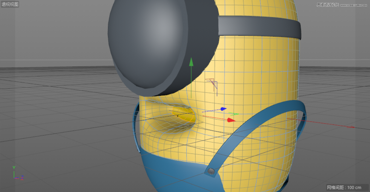 C4D制作呆萌的小黃人建模教程