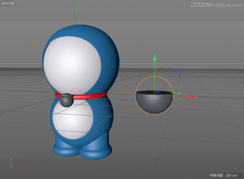 C4D詳解機(jī)器貓哆啦A夢(mèng)建模及渲染