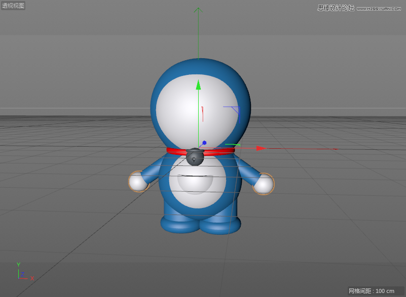 C4D詳解機(jī)器貓哆啦A夢(mèng)建模及渲染