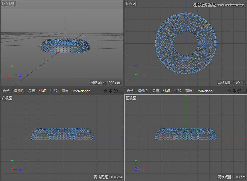 C4DԔ������Ȧ��ʳ�Ľ�ģ����Ⱦ
