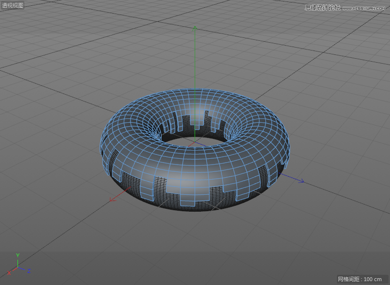 C4DԔ������Ȧ��ʳ�Ľ�ģ����Ⱦ